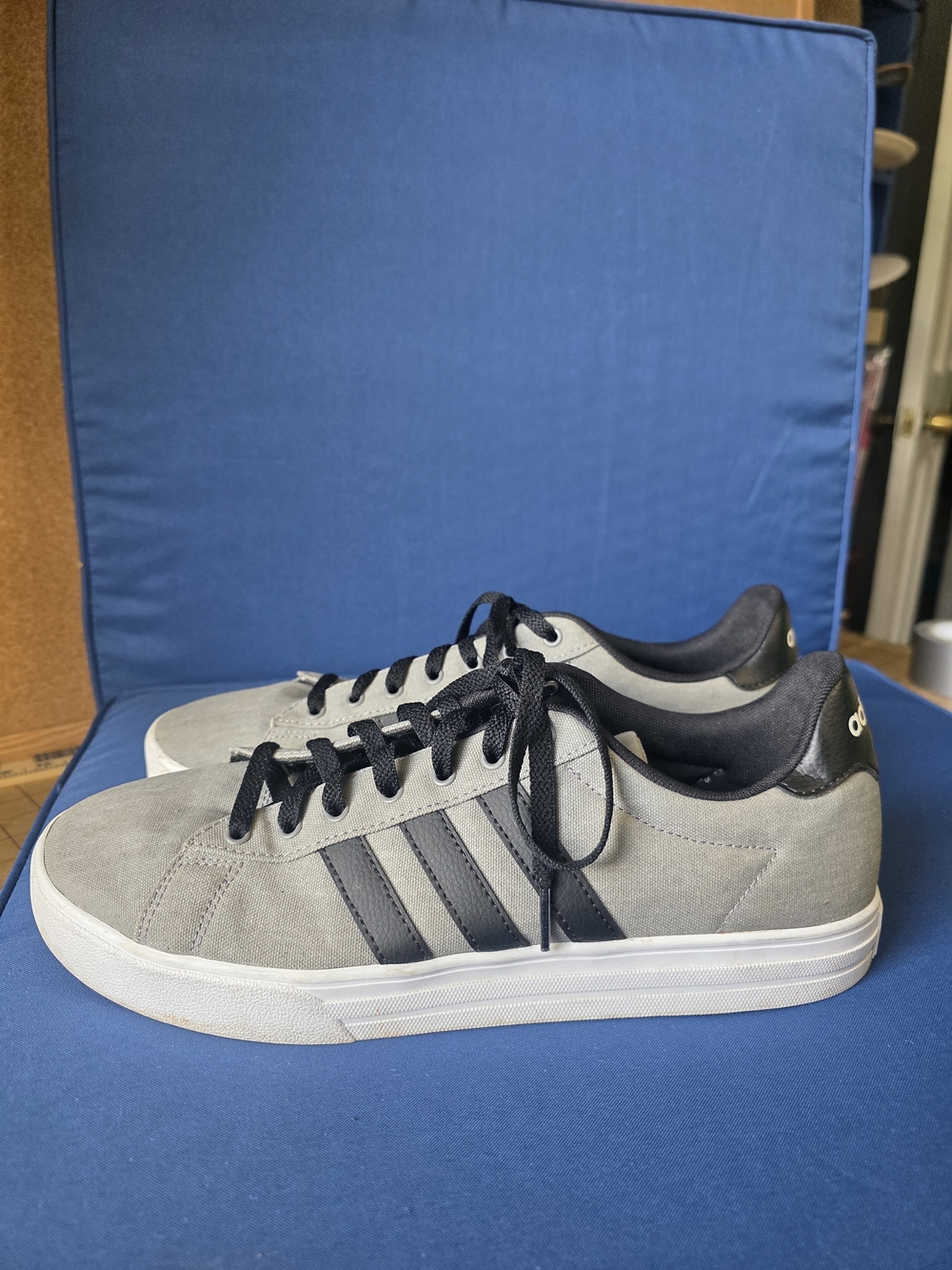 Adidas Gray Black Sneakers Men’s 12 F36629 Casual Athletic